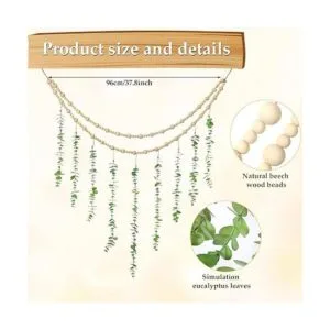 Decoración de pared bohemia de eucalipto colgante para_2