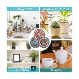 6 piezas coloridas bohemias para maceta absorbente y_7