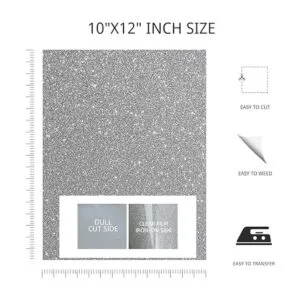 Paquete de 12 hojas de vinilo para transferencia de calor_2