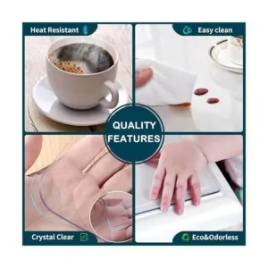 Wadrac Protector de mesa de PVC transparente de 16 x 22_4