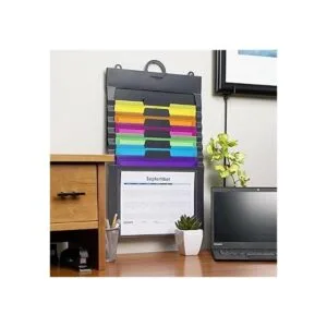 Smead Organizador de pared en cascada 6 bolsillos_4