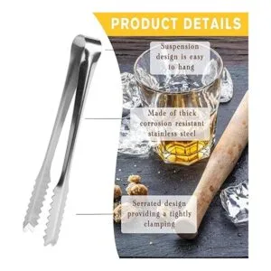 Black Menba Sweet Candy Buffet Pinzas y cucharas para_4