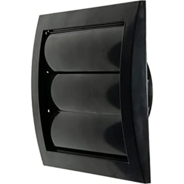 Vent Systems Cubierta de ventilación de aire negra de 4_1