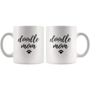 Doodle Mom For Dog Moms Caniche Lovers Taza de café de_4