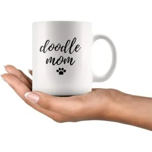 Doodle Mom For Dog Moms Caniche Lovers Taza de café de_2