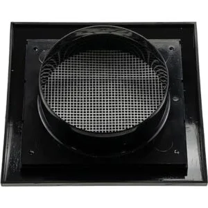 Vent Systems Cubierta de ventilación de aire negra de 4_3