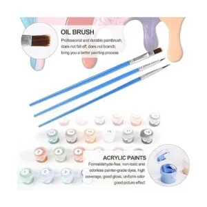 ACSAUMMY Pintura por números para adultos paquete de 4_4