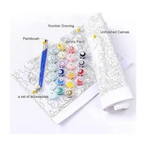 ACSAUMMY Pintura por números para adultos paquete de 4_3