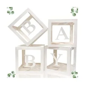 Kit de decoraciones de baby shower prémium para niños o_1