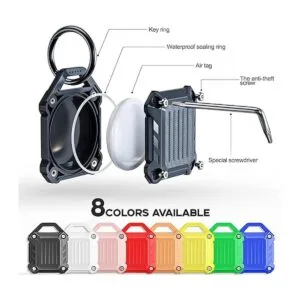 Dovick Funda impermeable para llavero Airtag cubierta_2