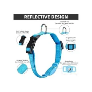 KONITY Collar reflectante AirTag para perro compatible_7