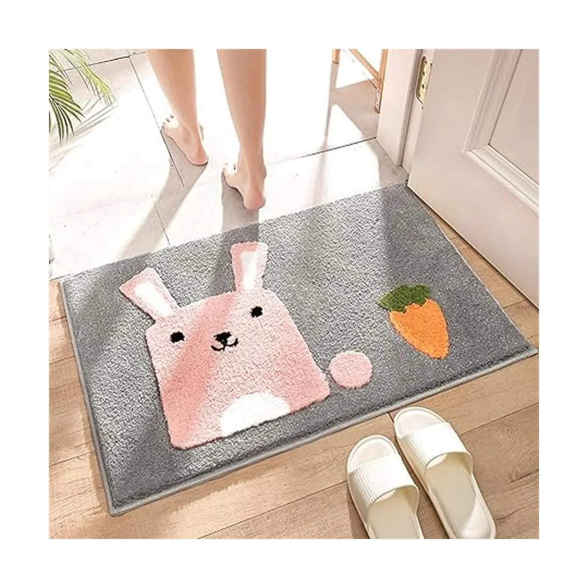 Ankah Alfombra de baño bonita para ducha de lujo de alta_7