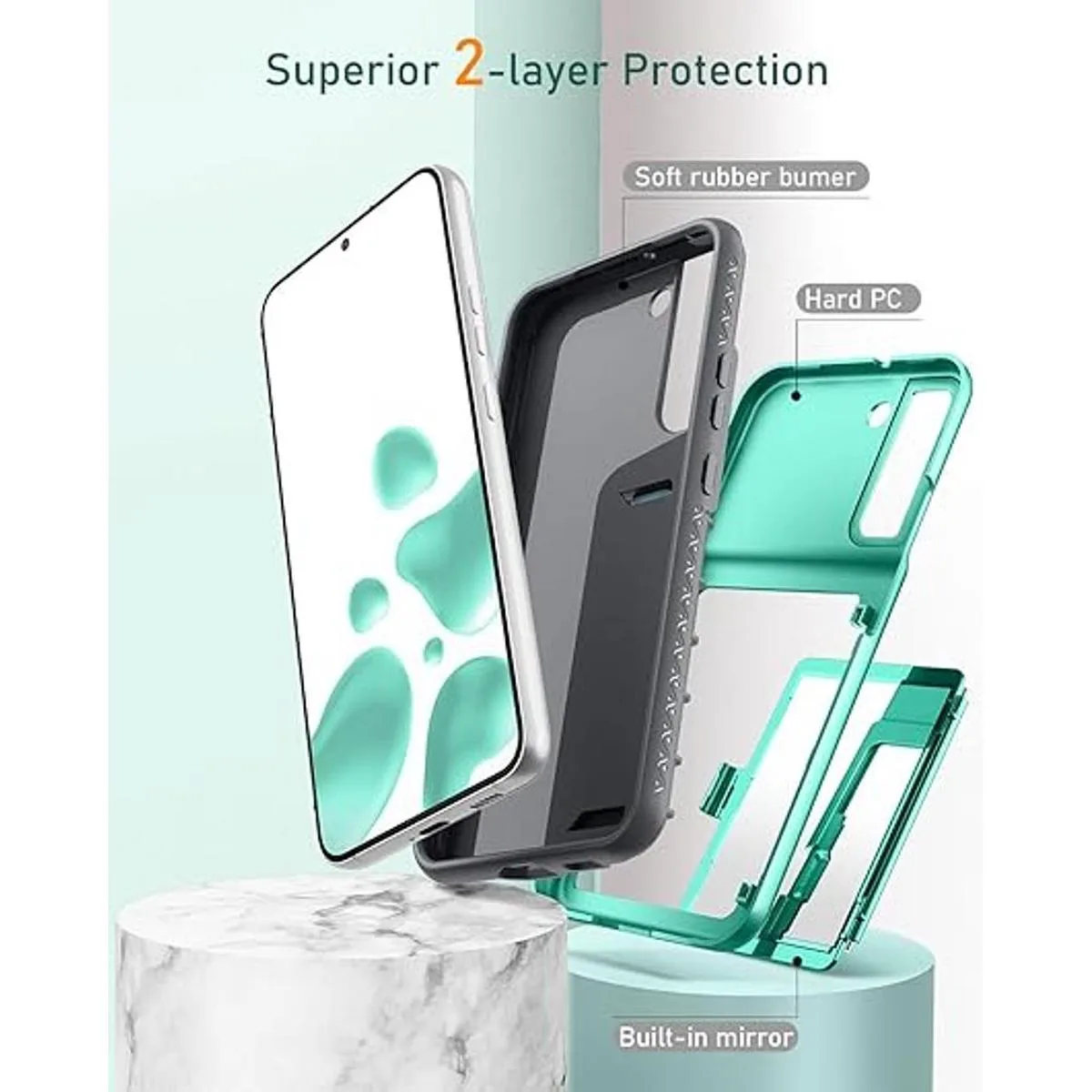 WeLoveCase Funda tipo cartera para Samsung Galaxy S22_4