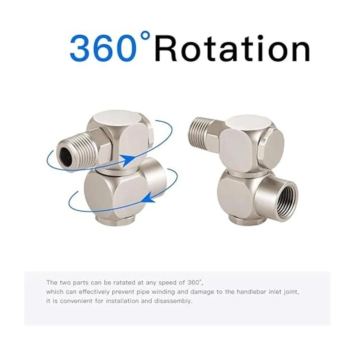 Feelers 14 NPT 360 grados giratorio universal conector_4
