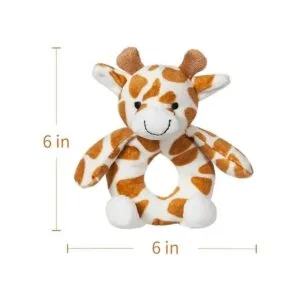 Albaricoque cordero bebé Lovey jirafa suave anillo_2