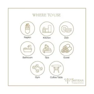 Smyrna Turkish Cotton Juego de 6 toallas de cocina de_4