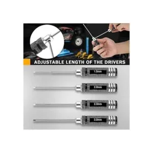 hobbyace 4pcs Hex Screw driver Herramientas Kit Set para_5