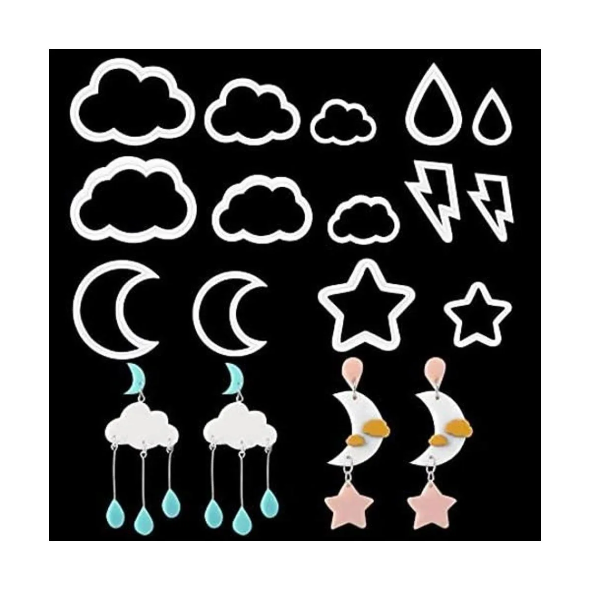 Juego de 14 cortadores de arcilla polimérica diseño de_1