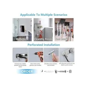 Piyl Soporte para escoba para trapeador de pared_7