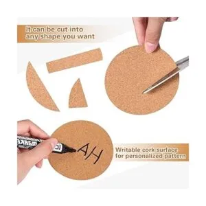 Yalikop 120 hojas de corcho autoadhesivas de 4 x 4_3