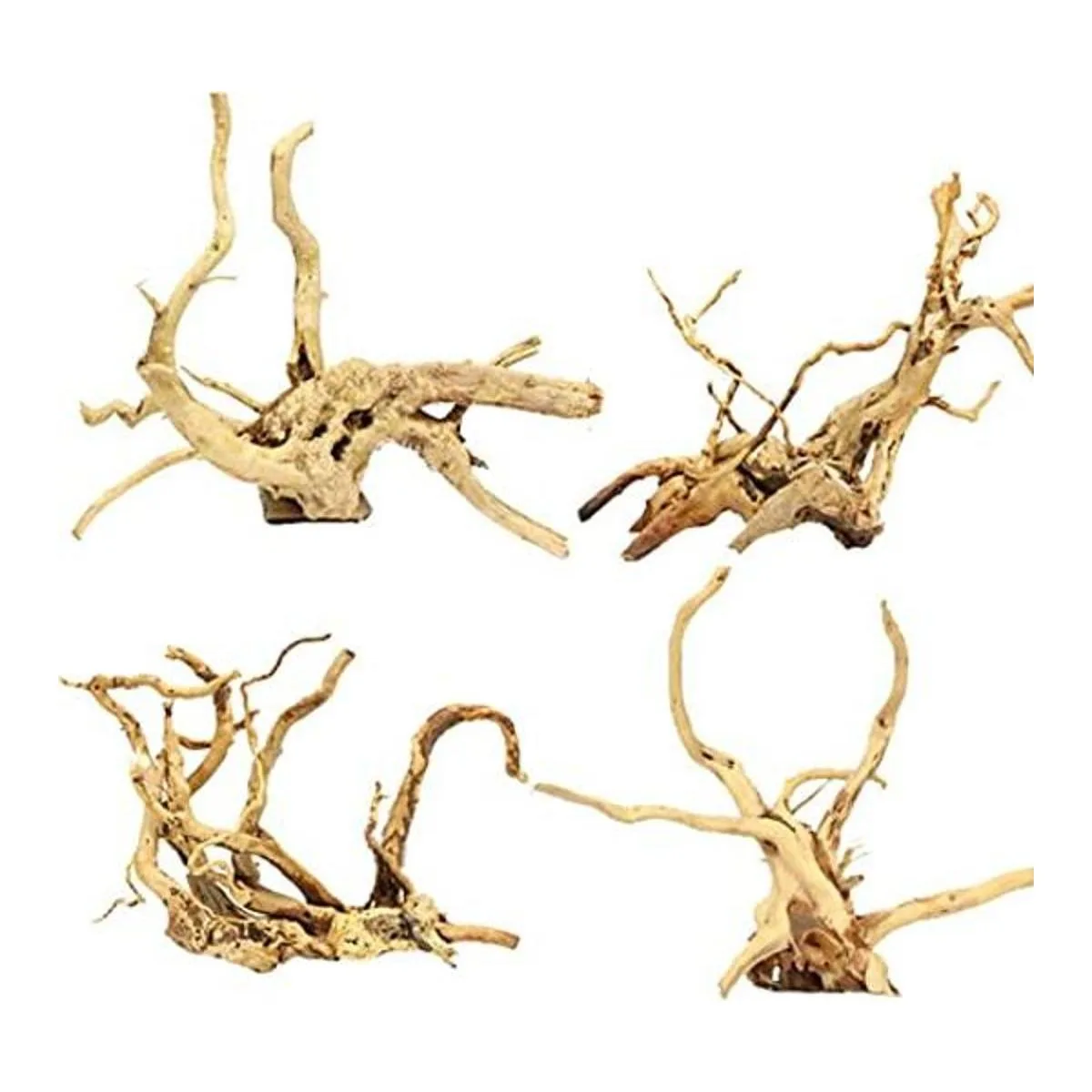 Tfwadmx Acuario Madera Natural Reptil Rama de Peces Tanque_1