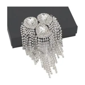 Qlavoca Parches de costura de hombro con flecos de_3