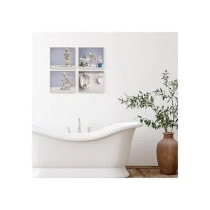 Impresiones de baño de esqueleto arte de pared de_4