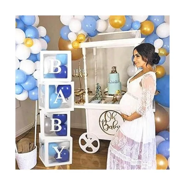 Kit de decoraciones de baby shower prémium para niños o_7