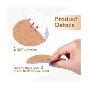 Yalikop 120 hojas de corcho autoadhesivas de 4 x 4_2