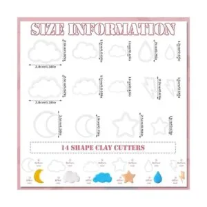 Juego de 14 cortadores de arcilla polimérica diseño de_3