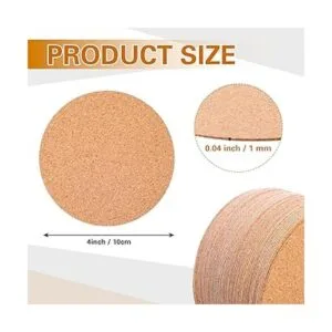 Yalikop 120 hojas de corcho autoadhesivas de 4 x 4_7