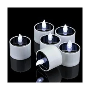 SingTok 8 velas solares de té impermeables recargables_1