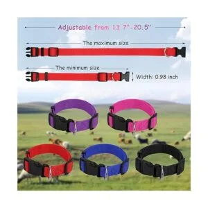 GINDOOR Paquete de 5 collares de cabra con campanas_2