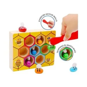 WOOD CITY Juguete de habilidades motoras finas para niños_3