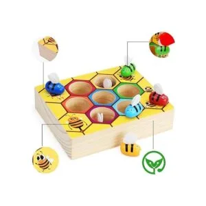WOOD CITY Juguete de habilidades motoras finas para niños_6