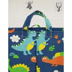 ACMUUNI Cesta redonda de lona para ropa de lavandería_5