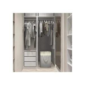 SimpleHouseware Cesta rectangular de algodón terileno_5