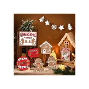 Decoración de bandeja escalonada de Navidad decoración de_2