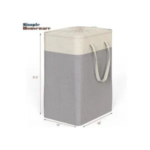 SimpleHouseware Cesta rectangular de algodón terileno_2