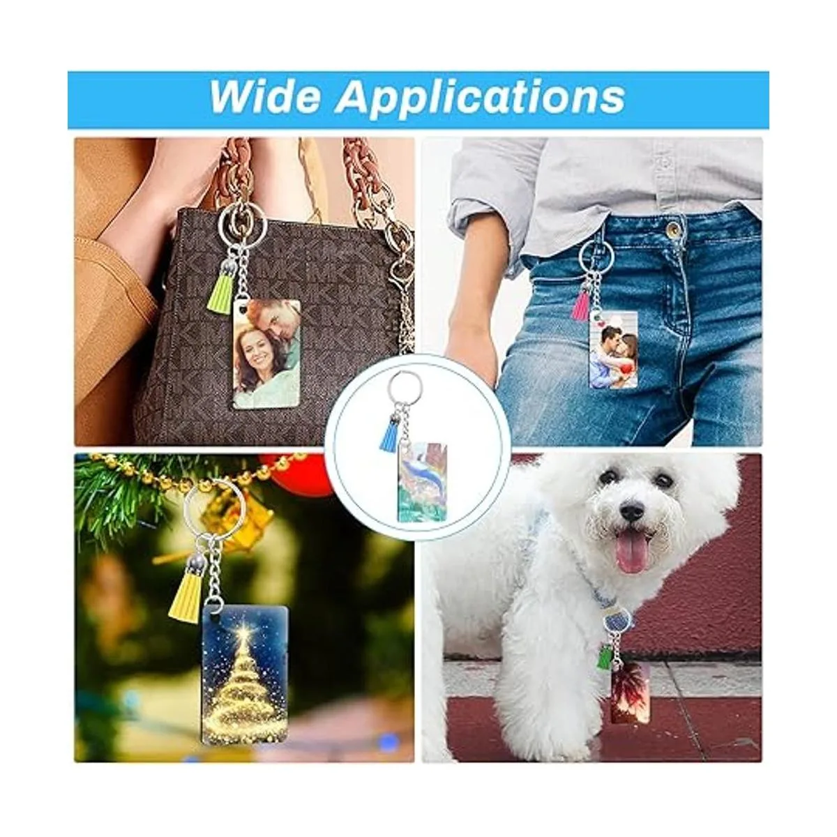 Llavero de sublimación en blanco modacraft a granel 120_2