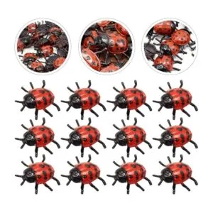 NUOBESTY 30 figuras falsas de mariquita modelos realistas_3