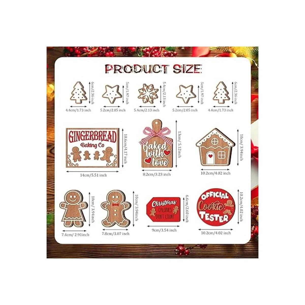 Decoración de bandeja escalonada de Navidad decoración de_3