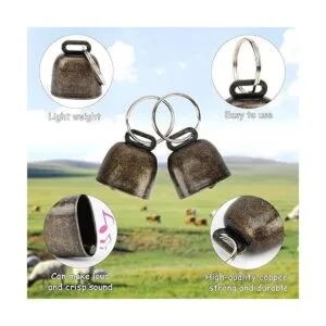 GINDOOR Paquete de 5 collares de cabra con campanas_3