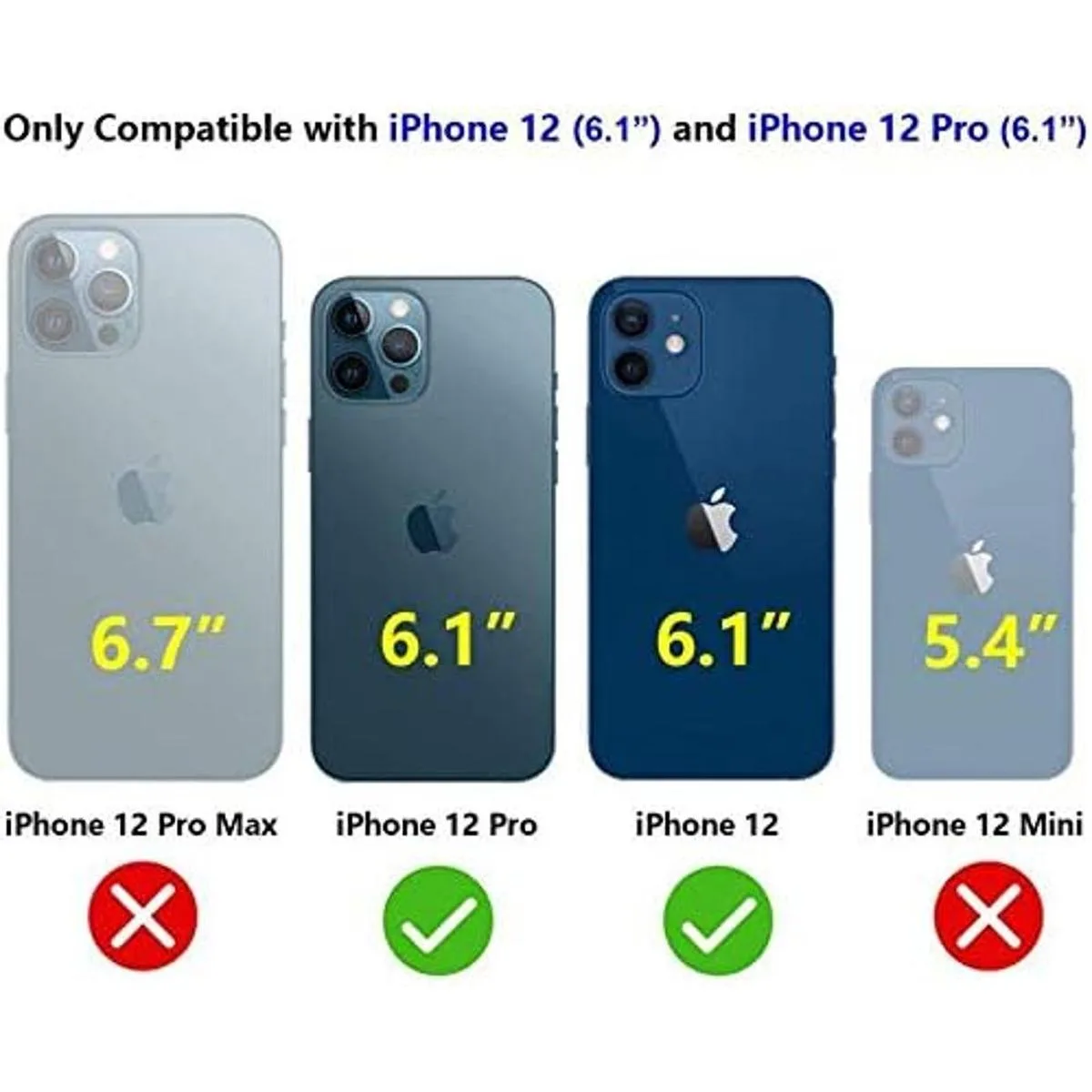 JOYAKI Funda tipo cartera para iPhone 12 Pro12 funda_2