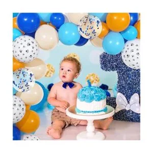 Kit de guirnaldas de globos temáticos azules para fiestas_4