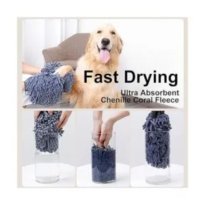 DogLemi Guante de toallas para perros toalla de secado_4