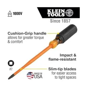 Klein Tools Destornillador aislado de 6944INS punta de_2