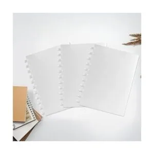 3 piezas de cubierta de disco blanca tamaño carta fundas_5