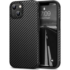 Tasikar Funda compatible con iPhone 14 textura de piel de_1