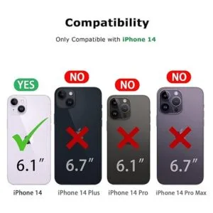 Tasikar Funda compatible con iPhone 14 textura de piel de_7